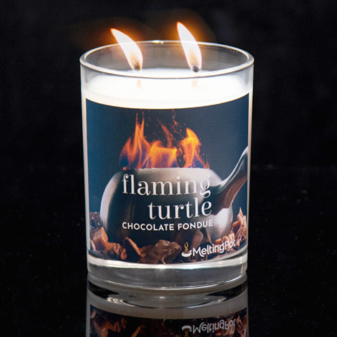 Flaming Turtle Candle