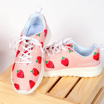 Pair of Chocolate Dipped Strawberry Tennis Shoes