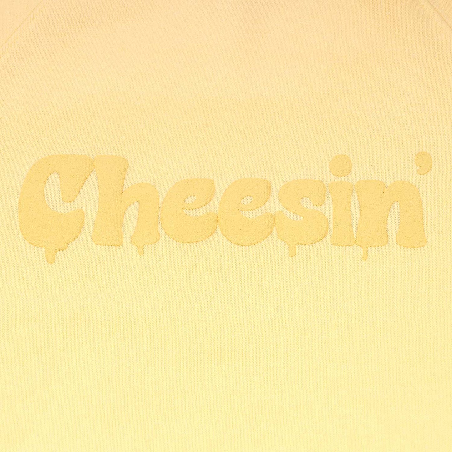 Cheesein Sweatshirt Close Up