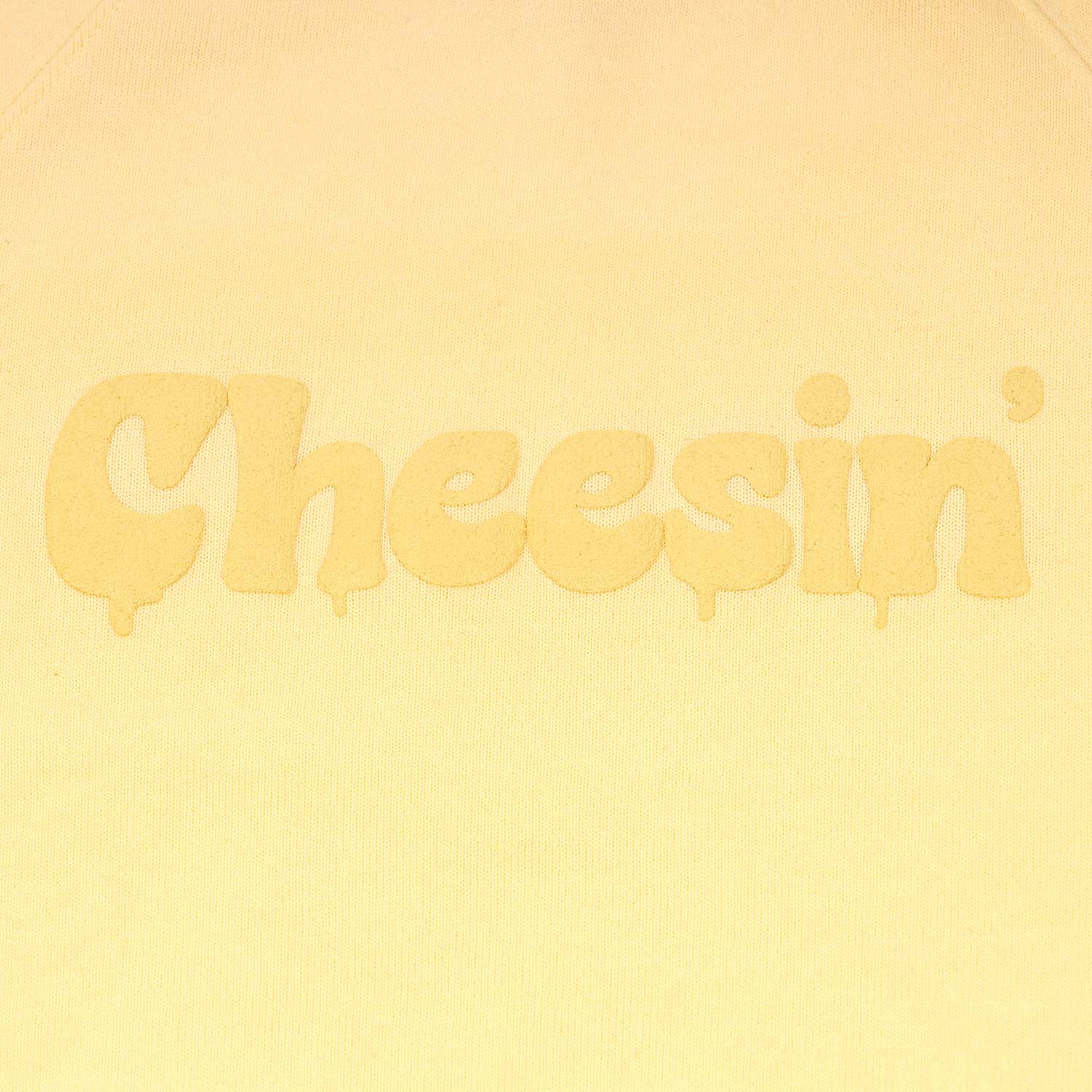 Cheesein Sweatshirt Close Up